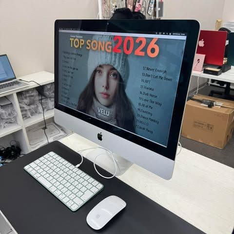 6649. Imac 2017 21.5inch i5 8/256Gb phụ kiện bàn phím, chuột, dây nguồn đầy đủ