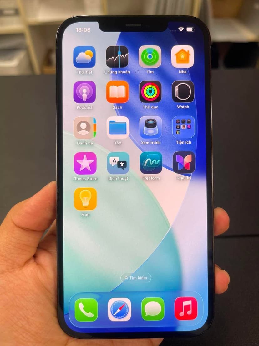 - 7782. Iphone 12 ProMax 256Gb xanh đại dương pin82% phụ kiện cáp sạc, giá 5man9