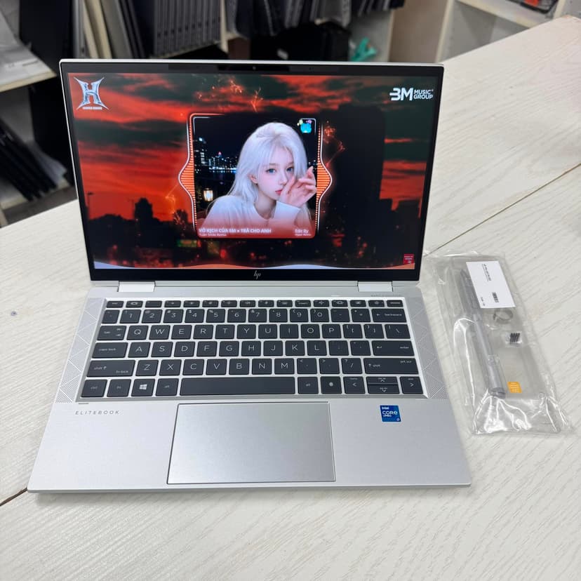 7232. HP EliteBook x360 1030 G8 (2022) 13.3" fullHD màn hình cảm ứng i7-1185G7/16/256Gb pk cáp sạc+ bút new100%, giá 6man7